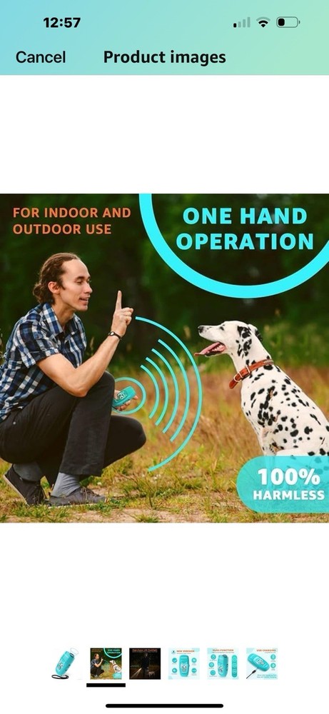 Rechargeable 3 - Mode Ultrasonic Dog Trainer: for Effective Behavior Training