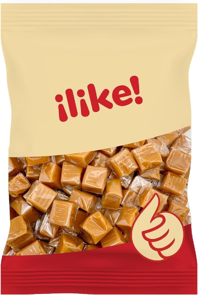 Vanilla Caramel Squares Candy, Individually Wrapped, 1,5 Pound Pack
