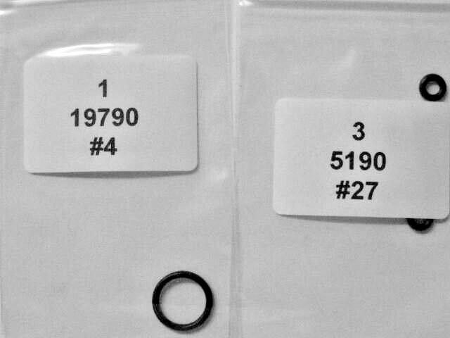 FX DRS to Schematic O-Ring Kit / R&S 2-23FXDRS / See Description Below