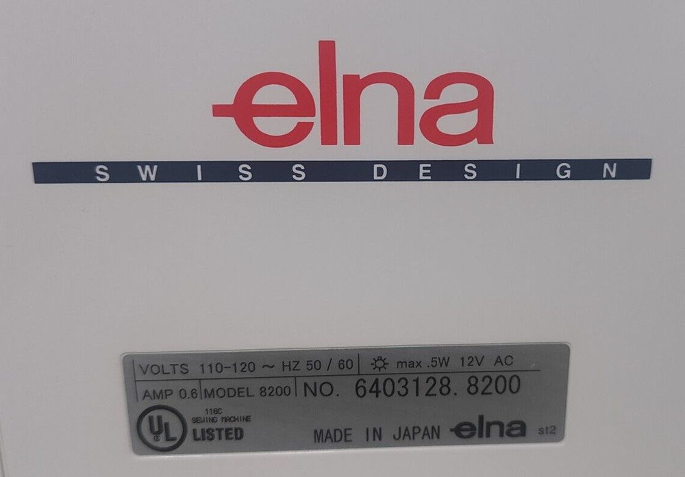Elna 8200 Xperience Embroidery Only Machine Computer Controlled UnTested