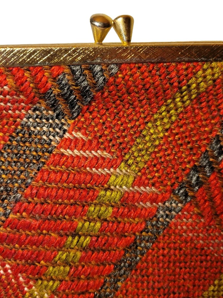 Clutch Tweed Burnt Orange