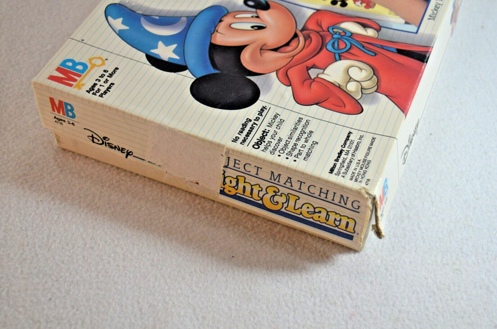 Disney Mickey Mouse Object Matching Lights & Learn Ages 3-6 Works Complete