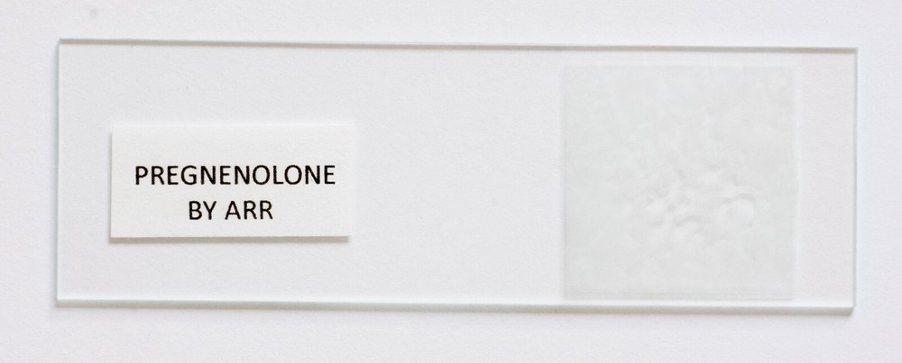 Microscope slide for polarization, PREGNENOLONE