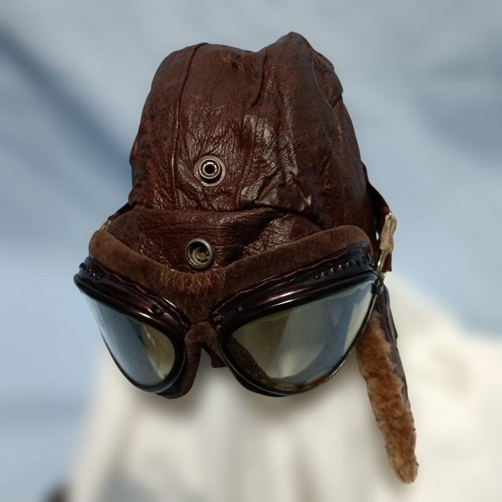 Authentic Japanese Navy Winter Flight Cap & Goggles Set