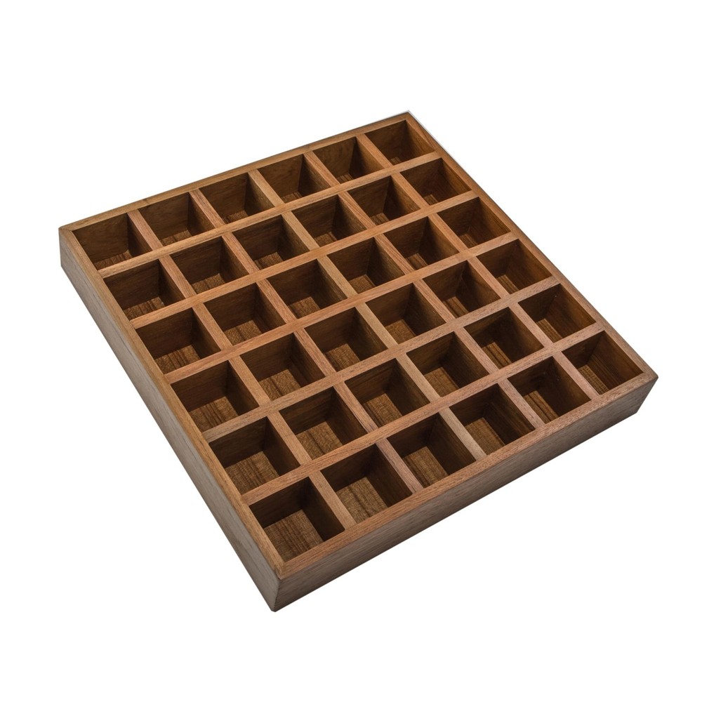 60455-TO Teak 36 Golf Ball Display Rack