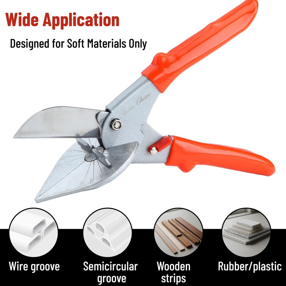 Red Oak Miter Shears Angular Cutting Molding, Quarter round Cutting Tool, Multi-