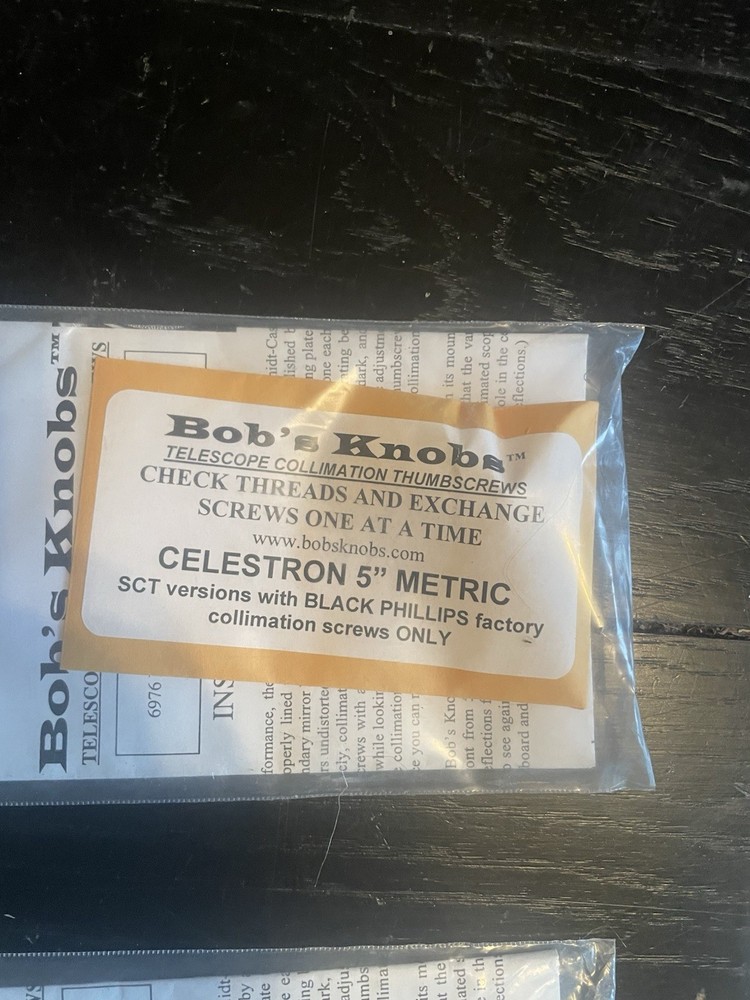 Bob's Knobs for Meade Thumbscrews & Springs