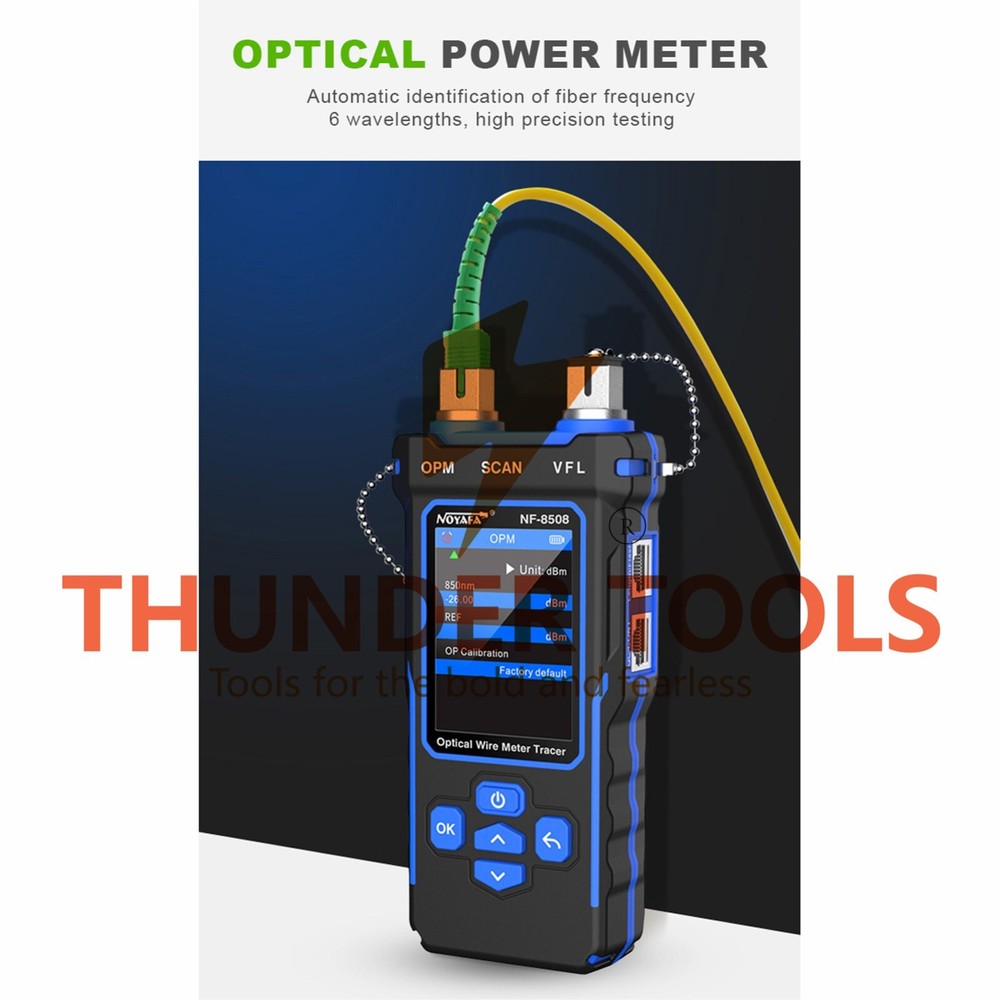 Thunder Tools NOYAFA Optical Network Cable Meter Tracer with LCD Display