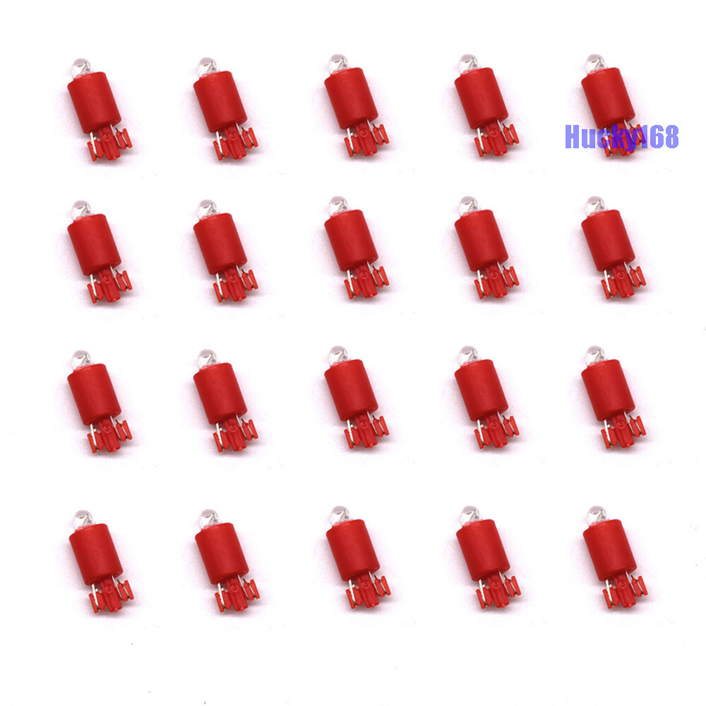 20 Pcs Illuminated Arcade LED Push Buttons Lamp Bulbs Flash Replace Lit Light