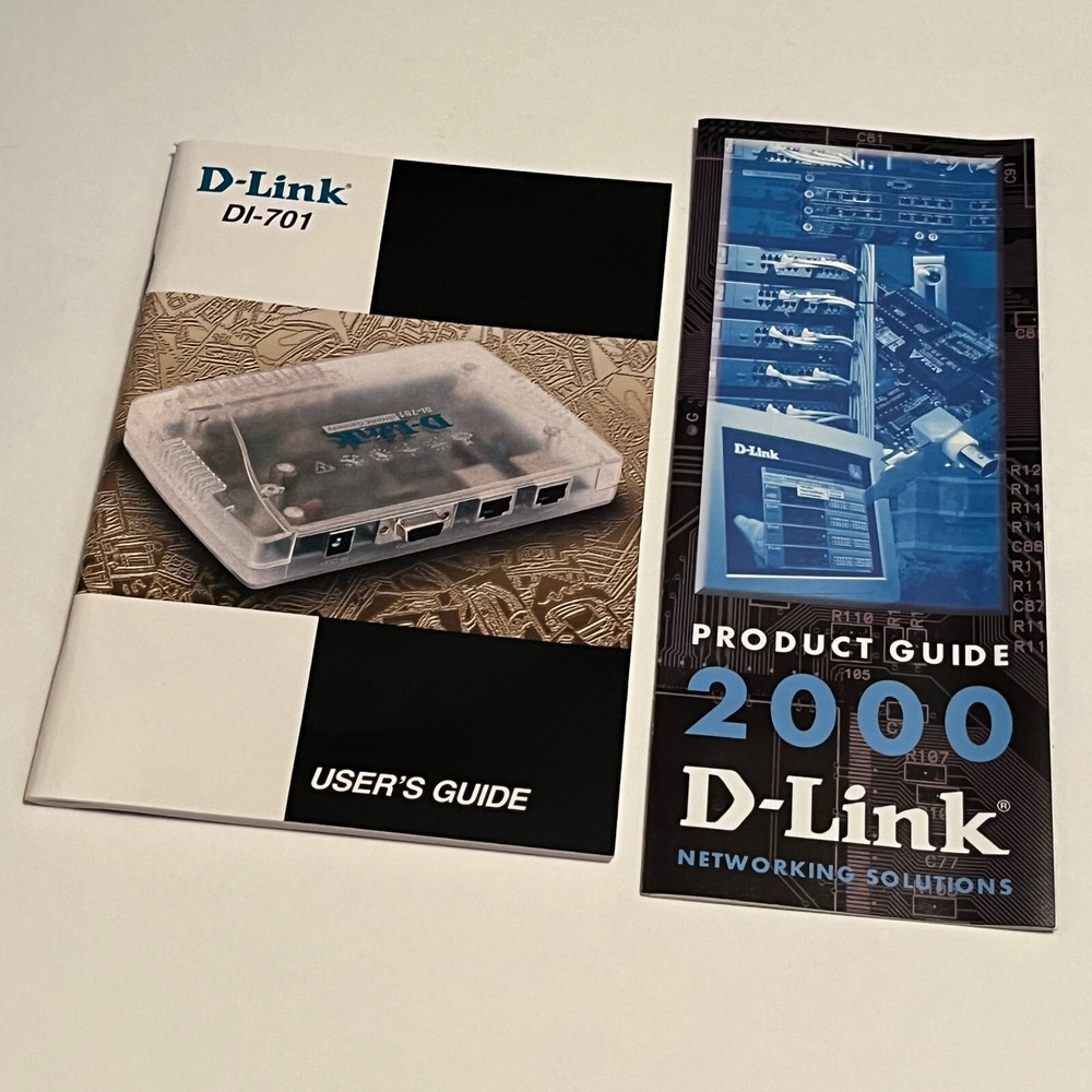 D-Link DI-701 Cable/DSL Internet Sharing Router: Has all components and docs