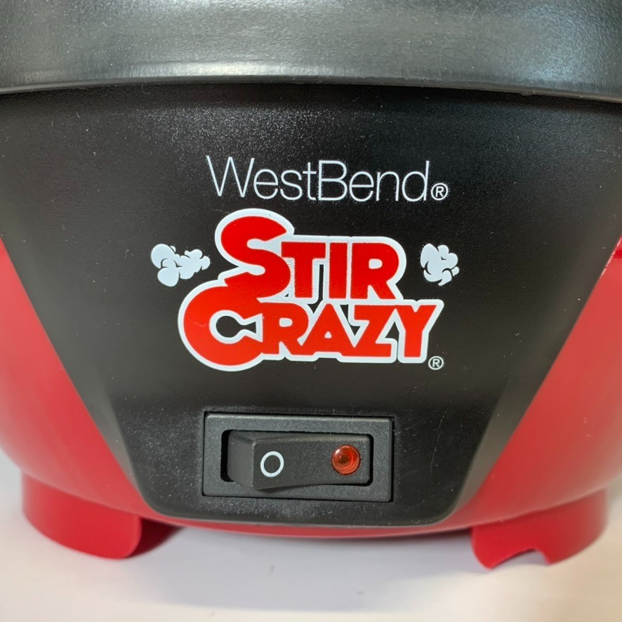 West Bend Stir Crazy Popcorn Maker (6-Quart) Model 53095 Tested & Working