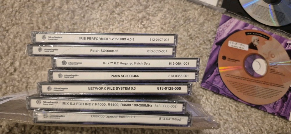 SGI Silicon Graphics IRIX Software Lot , Untested