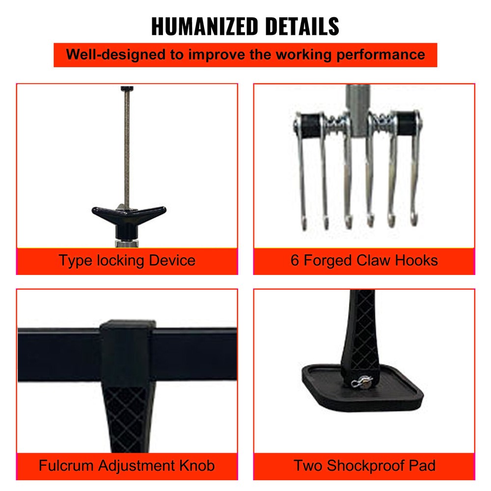 Car Dent Bar Puller Pull Lever Pulling Kit Removal Hammer Repair Auto Body Tool