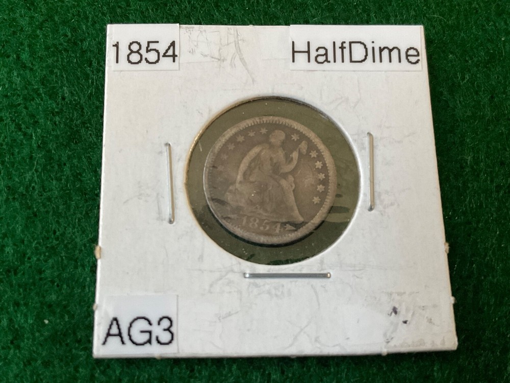 1854 Silver Seated Half Dime - T7