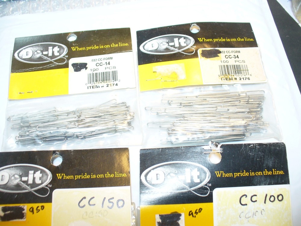 DO-IT CC Wire Forms 400 ASSORTED CC-14,CC34,CC100,CC150, WIRE FORMS