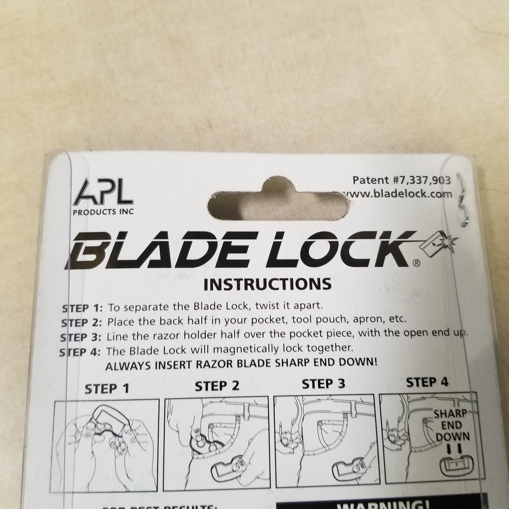 APL Products Blade Lock The Magnetic Razor Blade Locking System