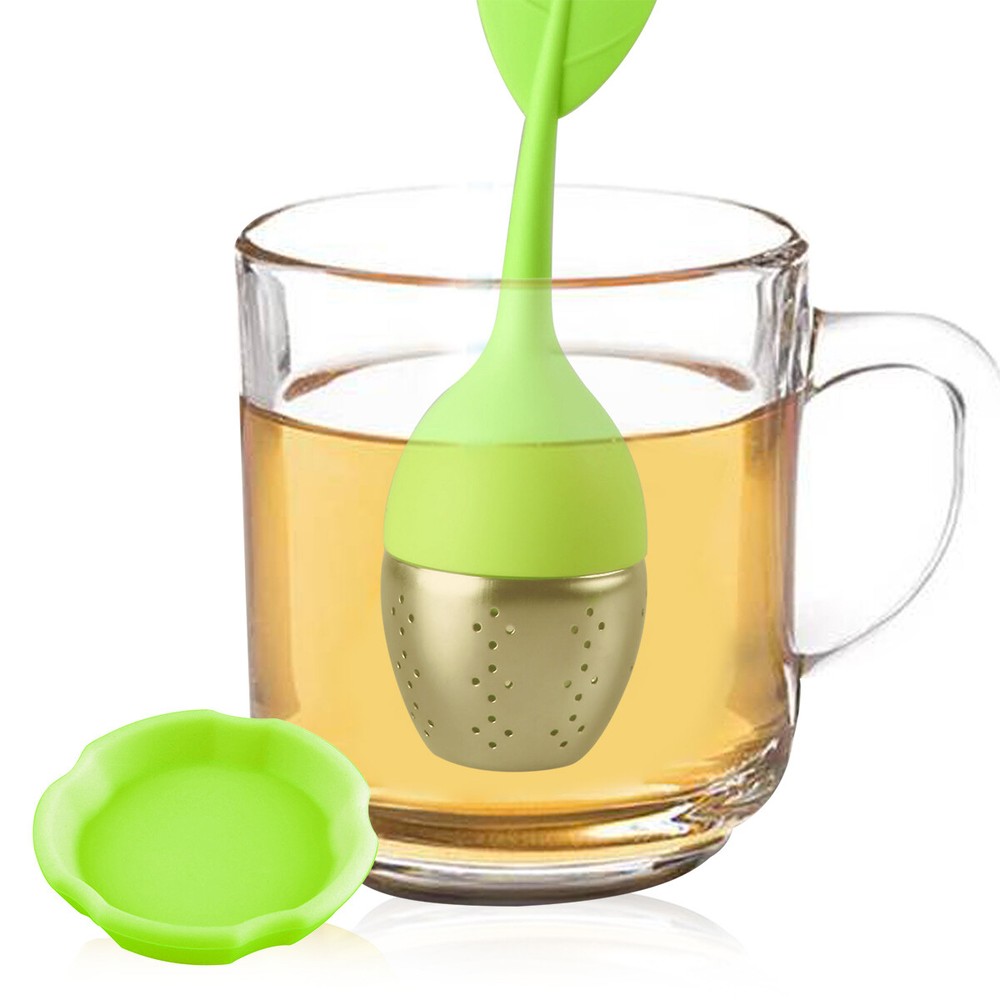 2PCS Tea Infuser Ball Mesh Leaf Herb Strainer Stainless Spice Filter Diffuser
