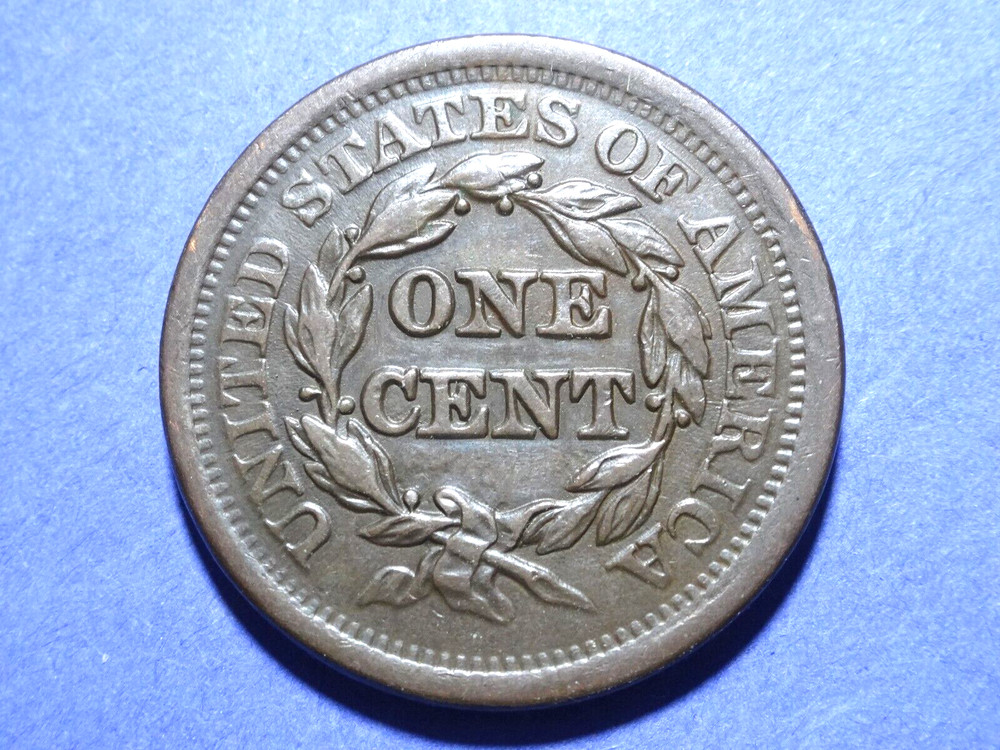 1852 Large Cent Ch. XF++