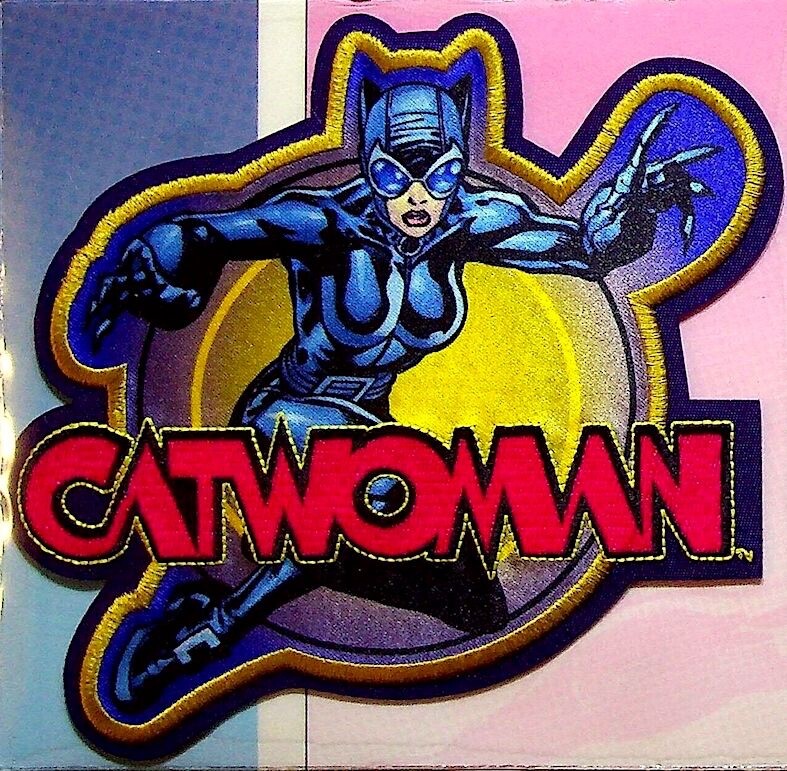 CATWOMAN PATCH ~ Willabee & Ward ~ DC COMICS PATCH COLLECTION ~ on Info Card