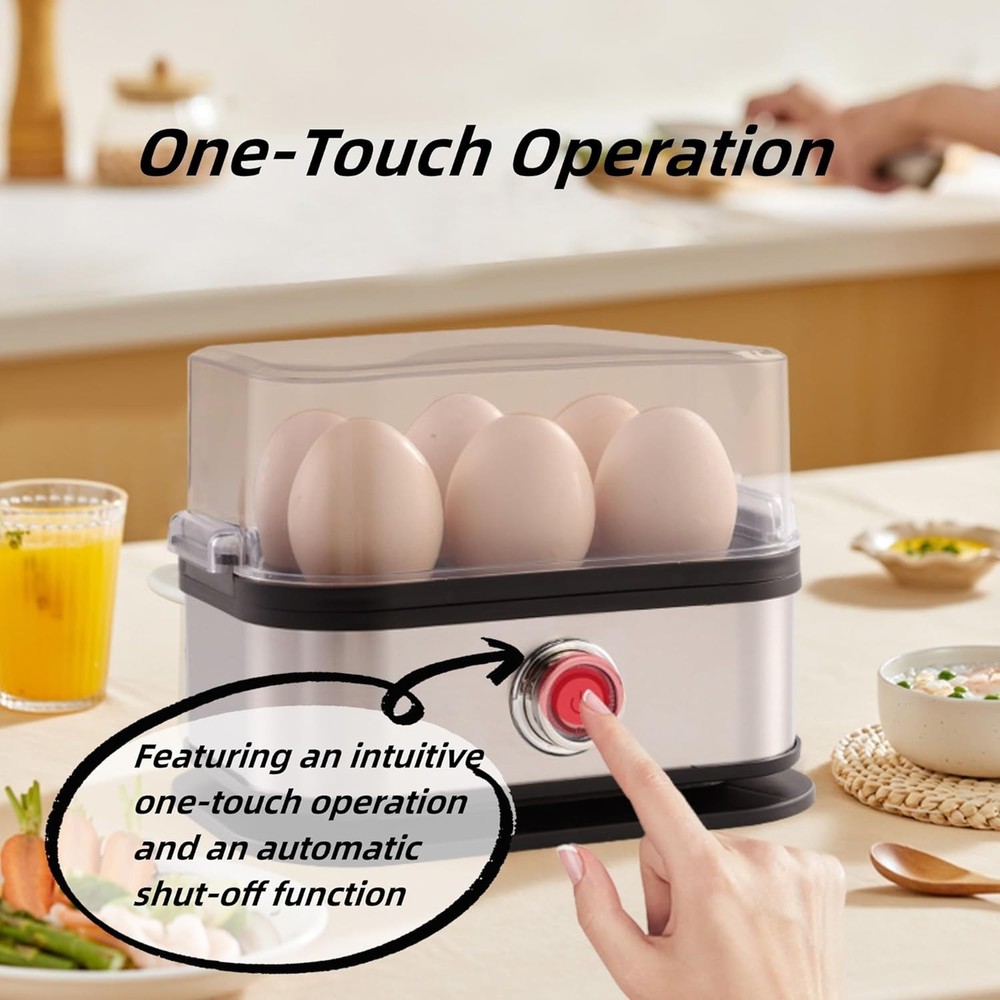 Smart Egg Cooker with Auto Shut,Multi-function Rapid Eggs Cooker Electric Cooker