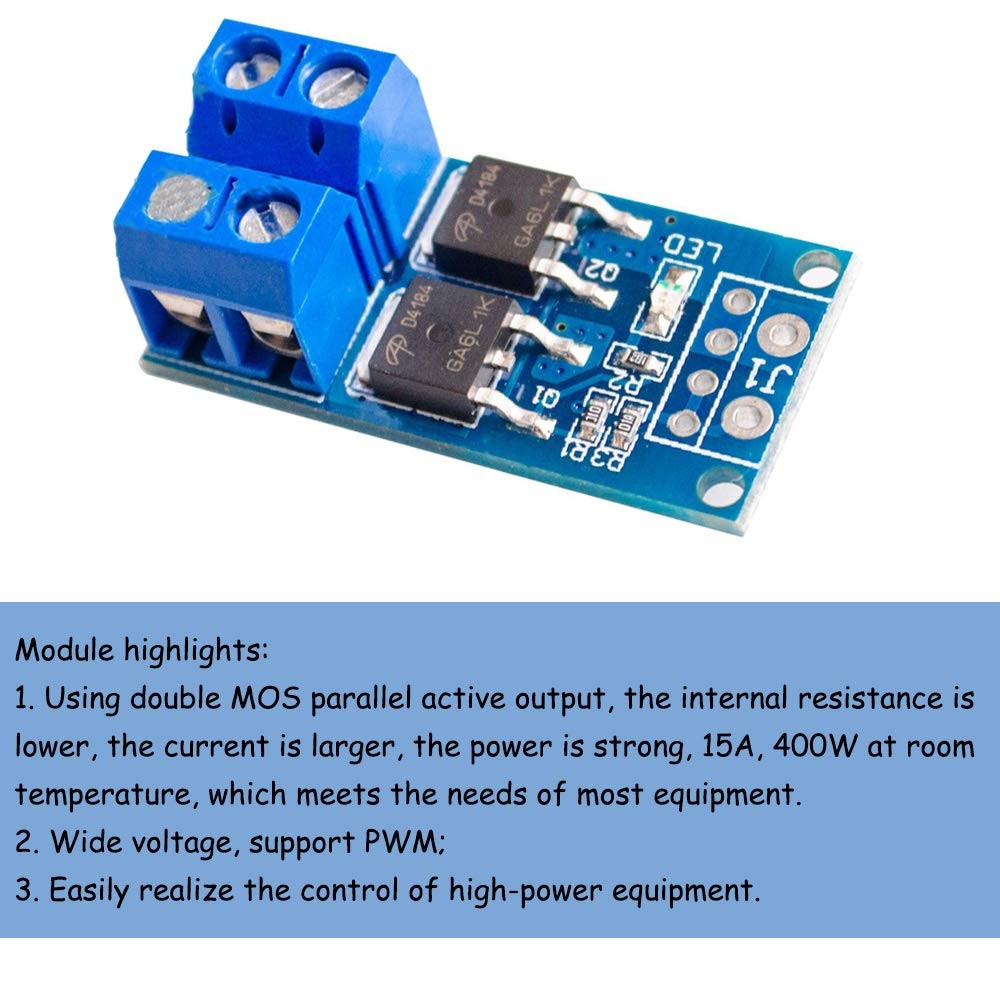 MOS FET Trigger Switch Drive Module 6 PCS 15A 400W PWM Regulator Control Panel