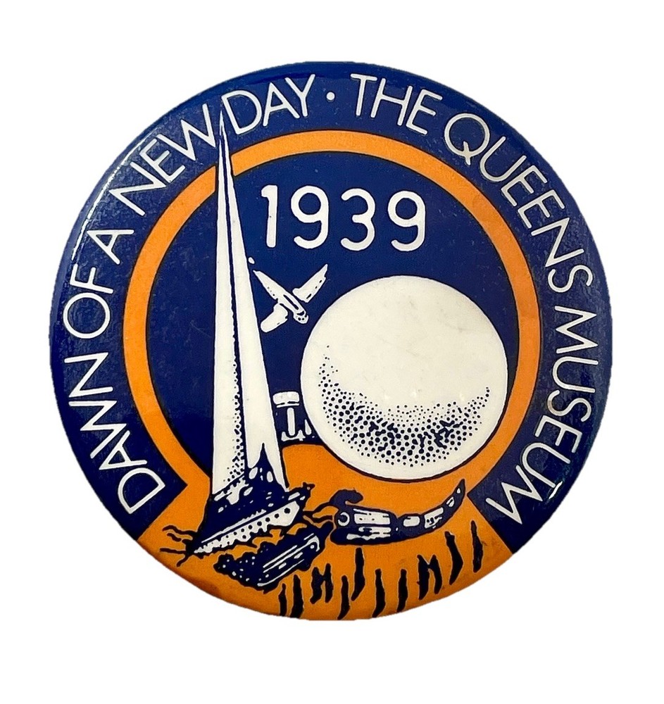 Queens Museum Worlds Fair 1939 Pinback Button