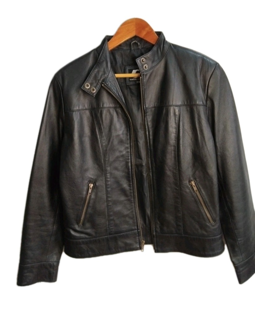 Domaze Black Leather Jacket