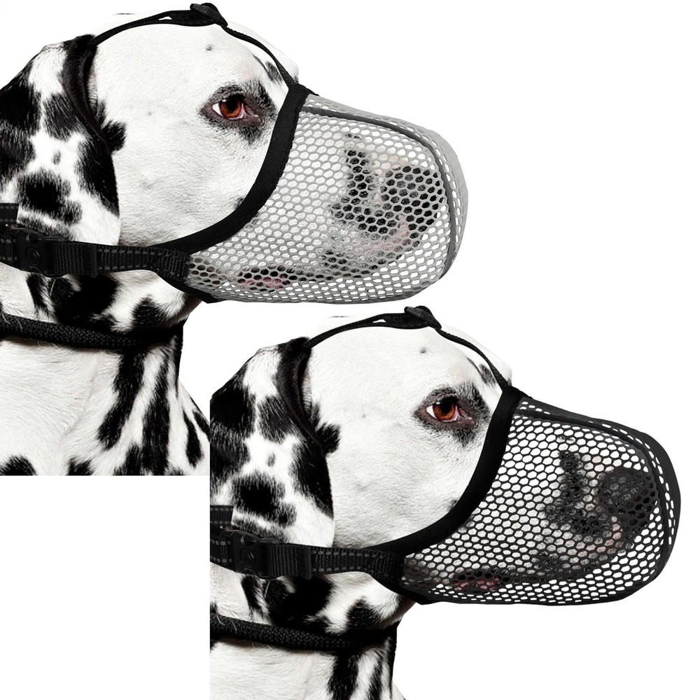 Dog Muzzle Anti-Bark Adjustable Breathable Mesh Dog Muzzle To Prevent Biting