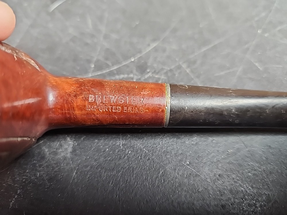 Vintage BREWSTER Imported Brier Estate Smoking Pipe 6"