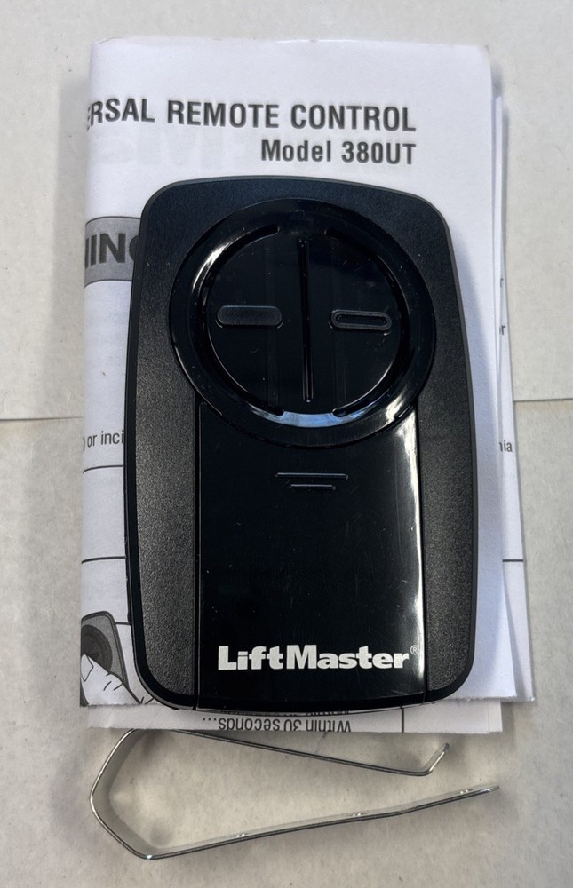 New! LIFTMASTER 380UT 2-BUTTON UNIVERSAL REMOTE TRANSMITTER