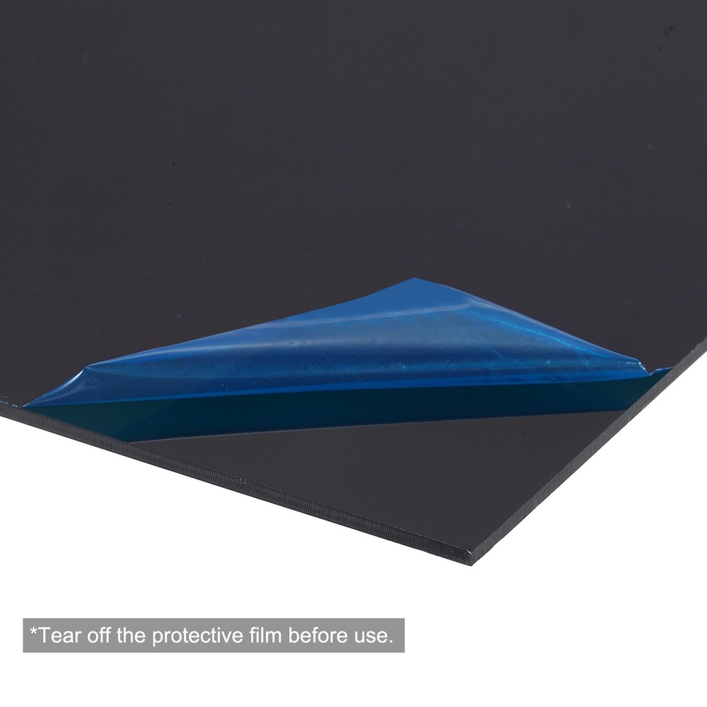 ABS Plastic Sheet 10" x 8" x 0.06" ABS Styrene Sheets Black 1 Pcs