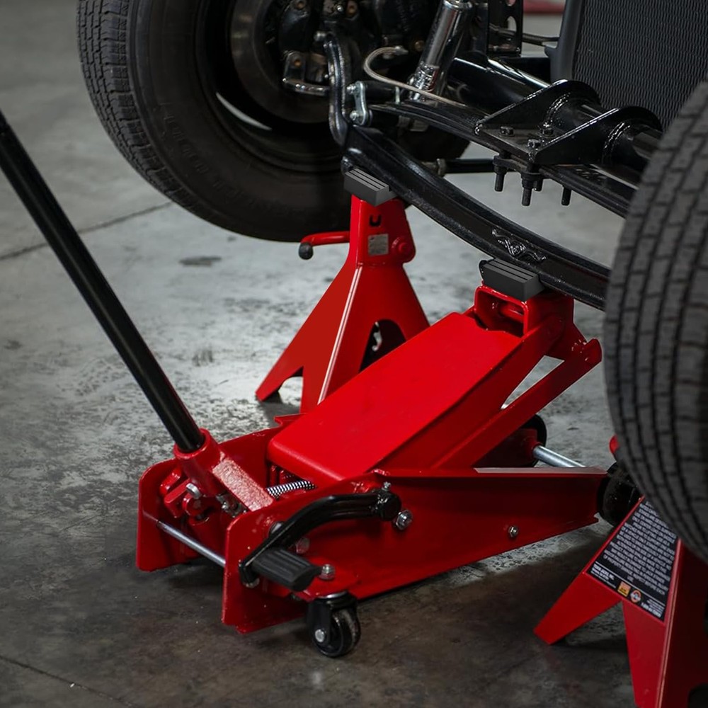 Square Jack Pad Universal Slotted Frame Rubber Frame Rail Protector Pinch Wel...