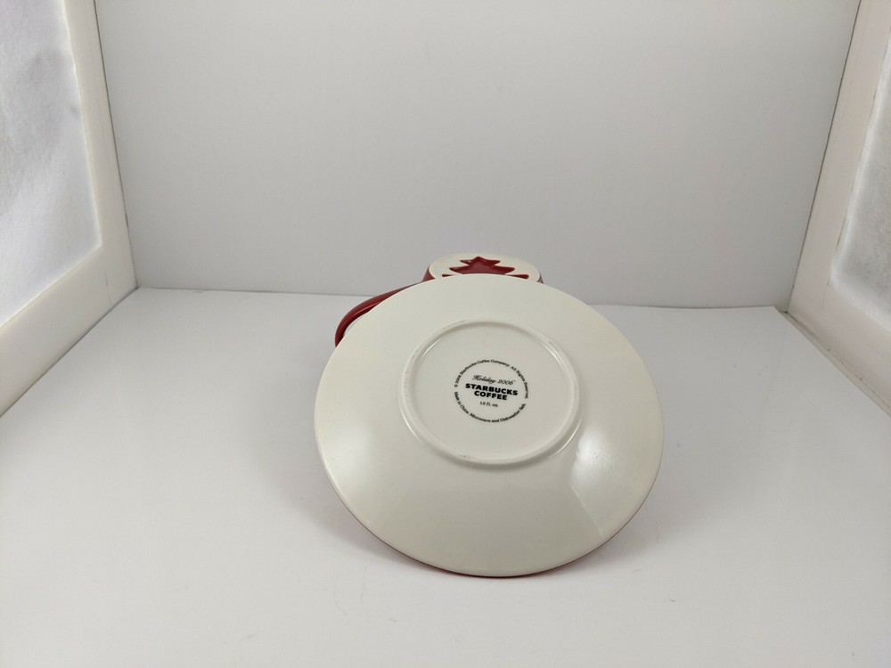 Christmas Starbucks Tree Coffee Cup And Saucer 2006