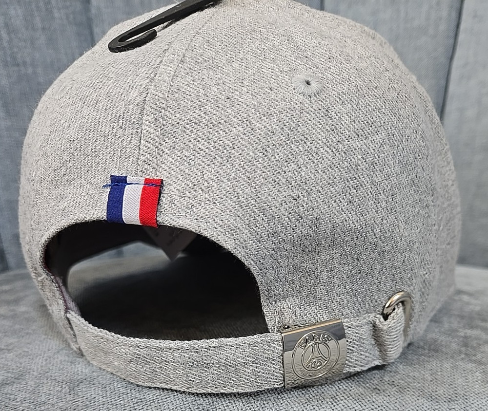 Paris Saint Germain Hat Adjustable Strap Performance Weeplay Gray NEW
