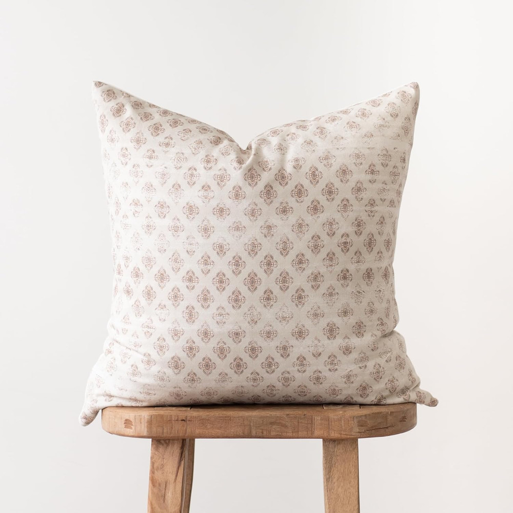 Luxurious 22" Boho Throw Pillow Covers - 4 Pack, Durable & Machine Washable