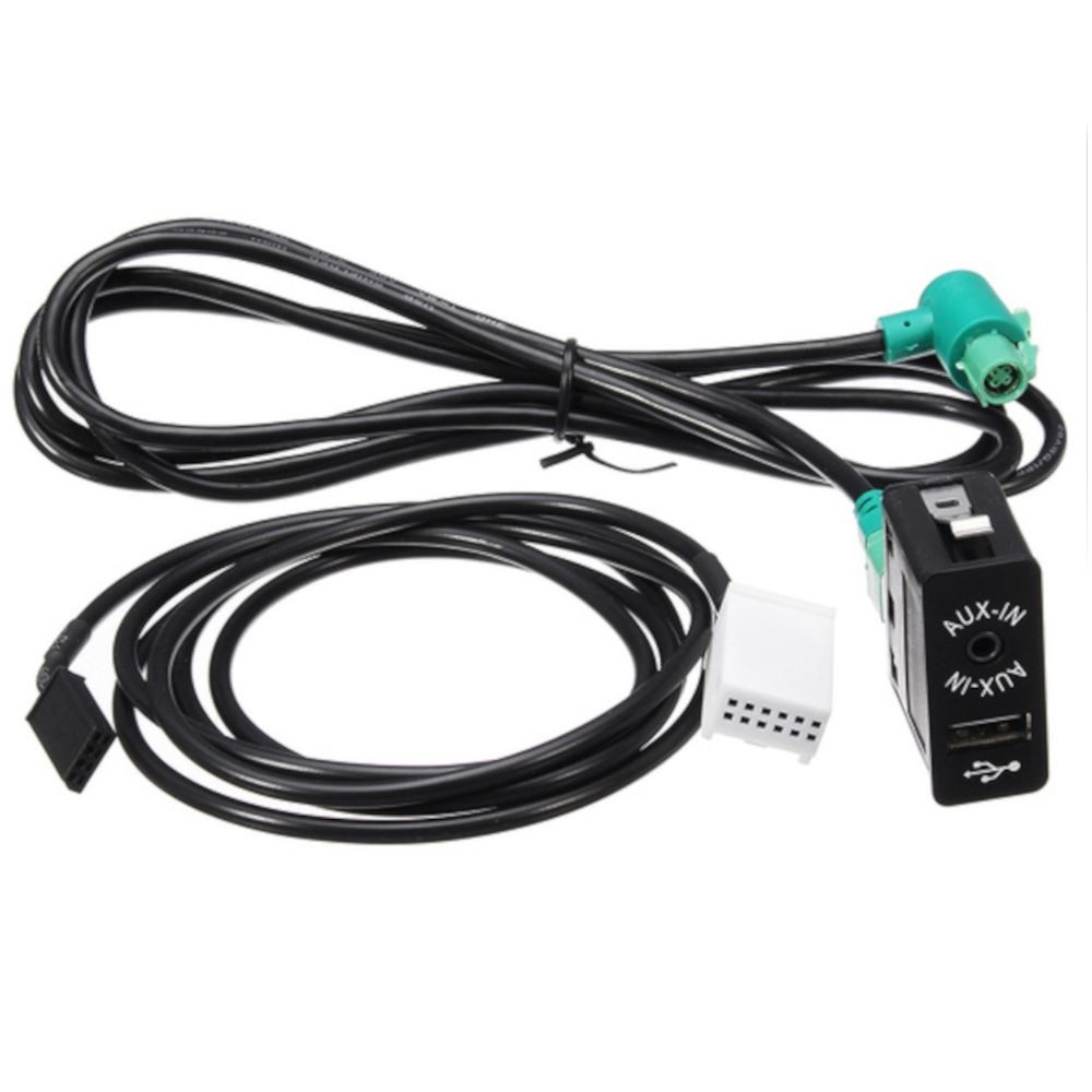 USB AUX Port Switch Cable For BMW 1 3 Series X1 E81 E87 E88 E82 E90 E91 E92