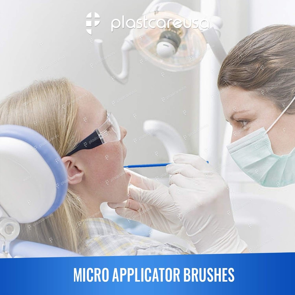 400 Regular Micro Applicator Brushes - Disposable Dental Regular, Orange