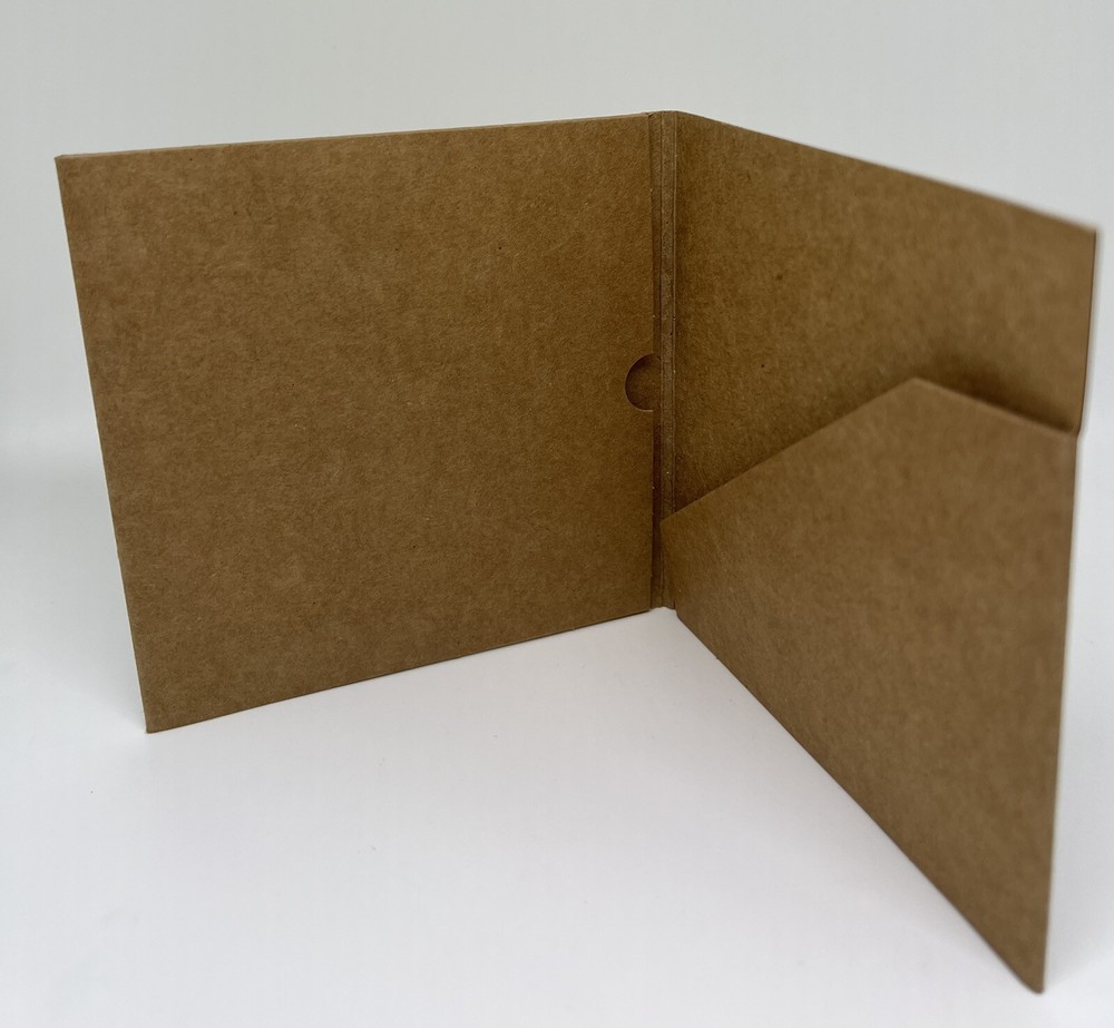 10 PCS NEW 24PT CD / DVD CHIP BOARD MAILER, 1 DISC+FLODER, BROWN, PS2023