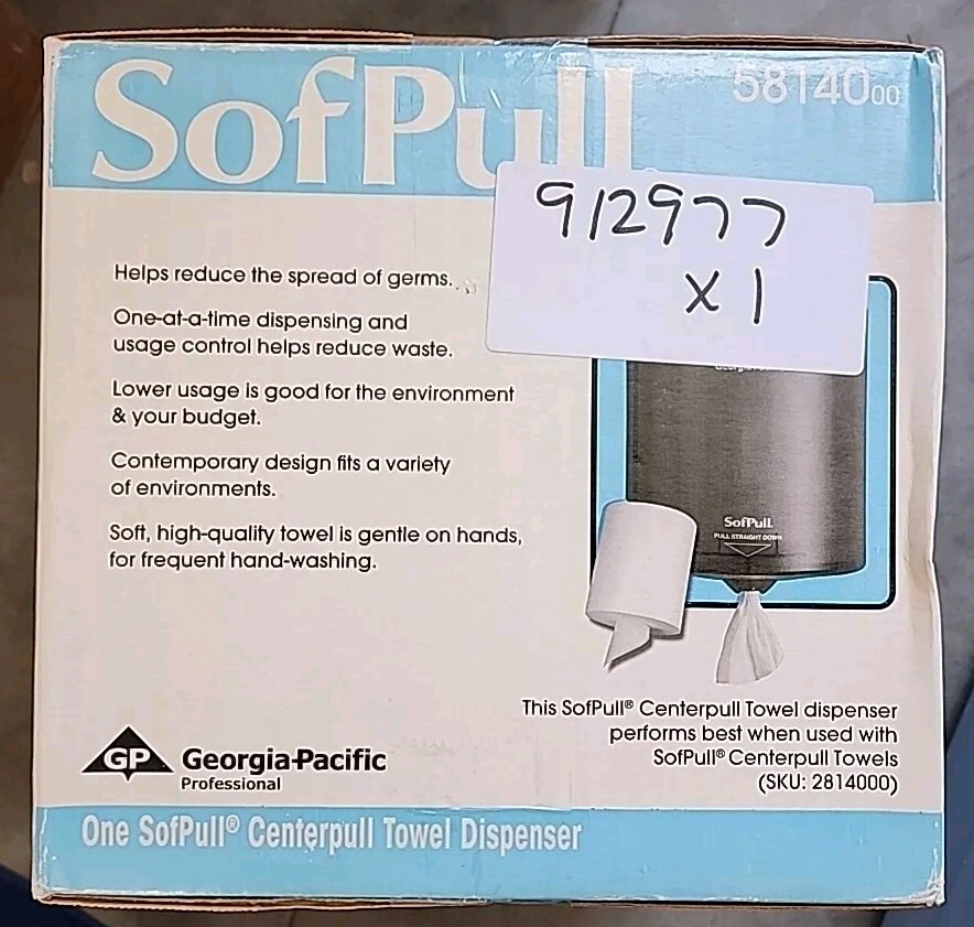 Georgia Pacific Softpull Centerpull Towel Dispenser 58140 New