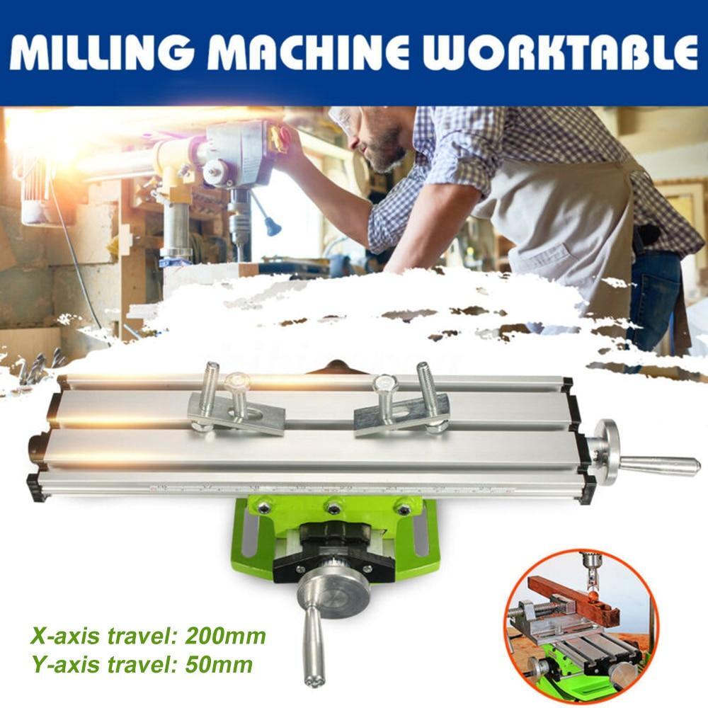 Milling Machine Working Slide Table Multifunction Worktable Vise Fixture Adjustm