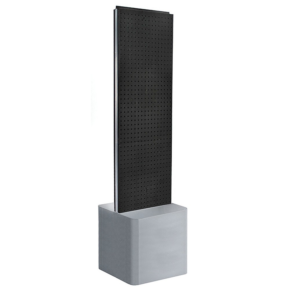 Azar Displays Two-Sided Pegboard Floor Display on Adjustable Studio Base....