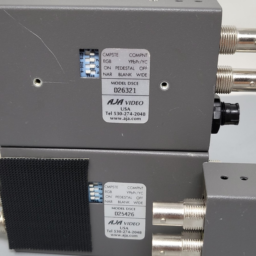 AJA D5CE Encoder + D5D Decoder SDI Composite Video Converter Lot