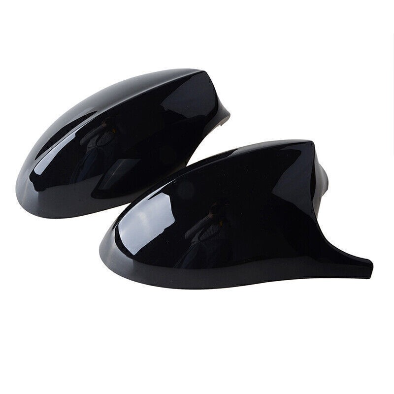 2PCS Glossy Black Mirror Cap Cover Replacement for BMW E90 E91 E92 E93 PRE-LCI