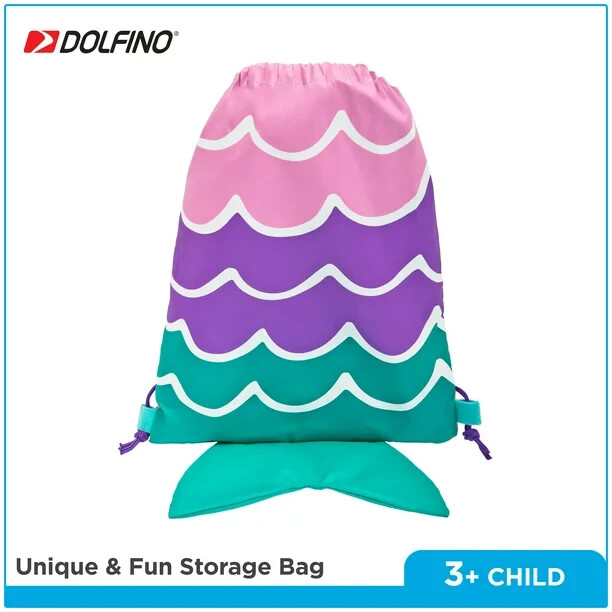 Dolfino Childs Snorkel Set Mermaid With Drawstring Back Pack New!