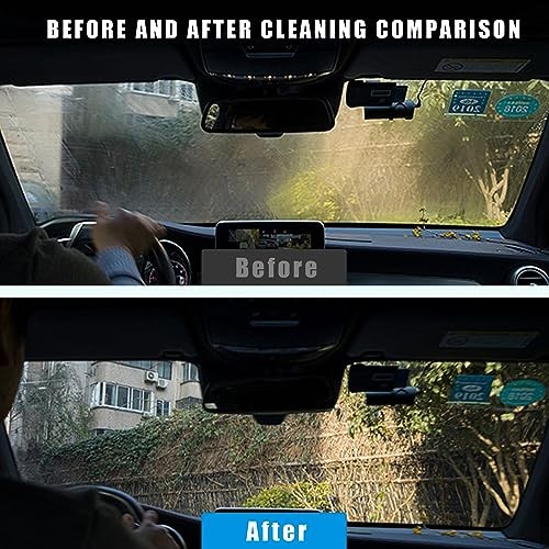 Car Windshield Cleaner, Microfiber Auto Cleaning Wiper with Red-Rectangle