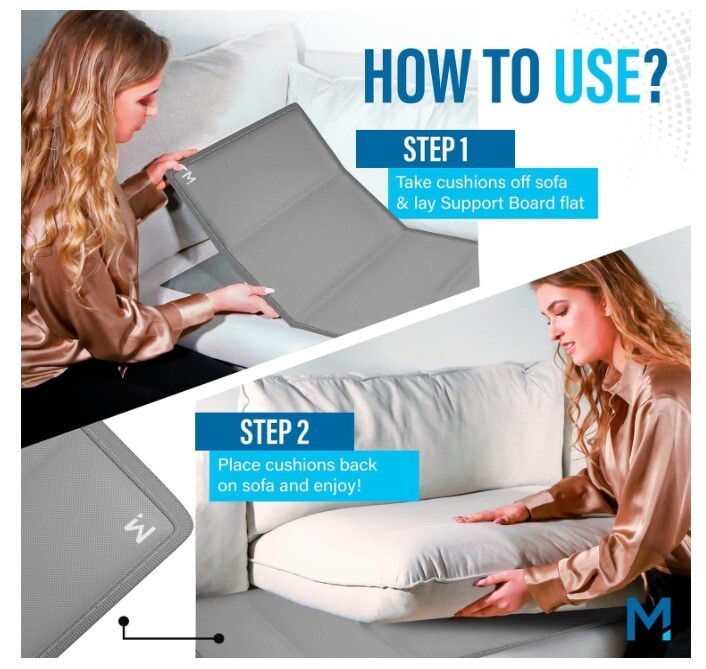 ® Extra Wide Couch Cushion Support (24x79) Long Sofa Cushion Support Board fo...