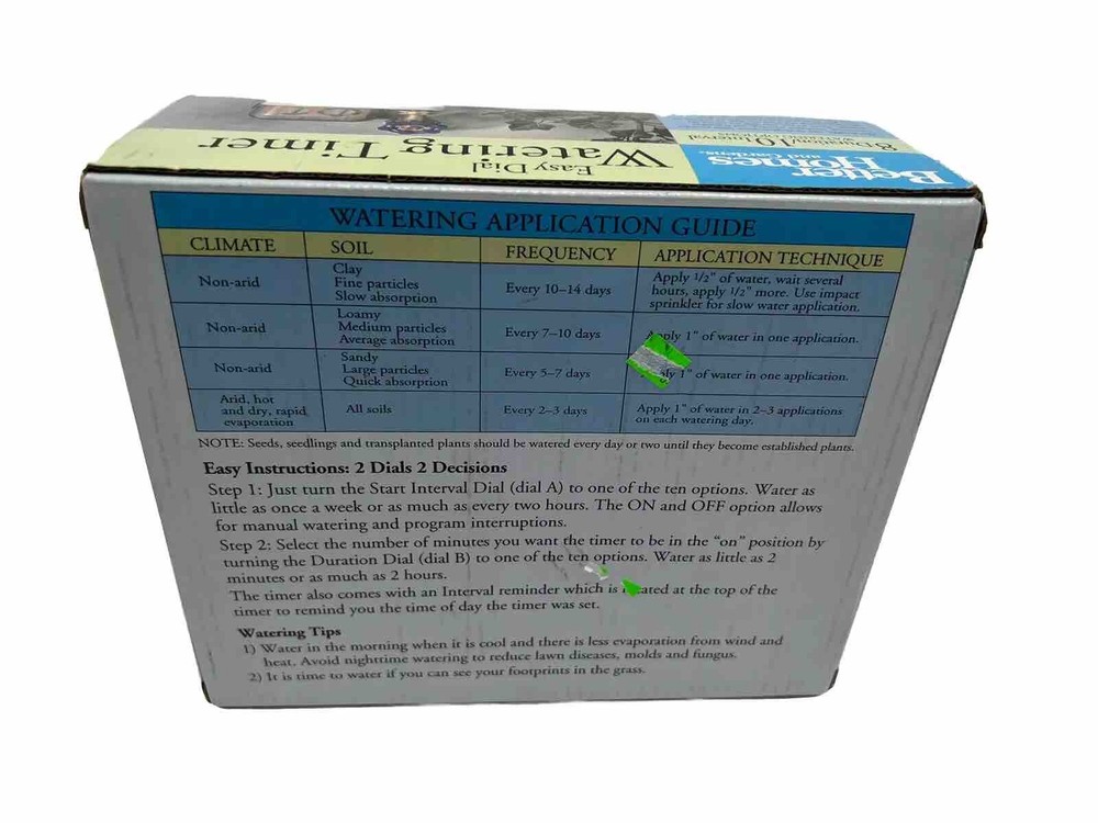 Watering Timer Easy Dial Watering 10 Interval Options Better Homes & Garden