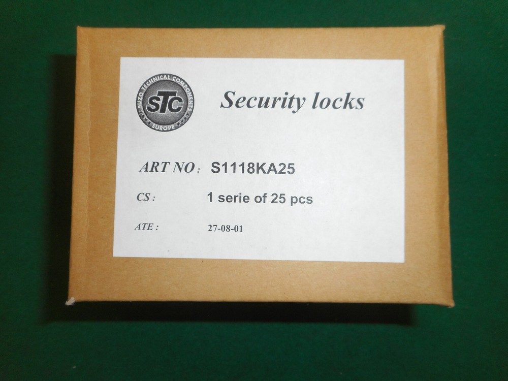 Security Lock  5 round key  1 SERIE 25 pcs