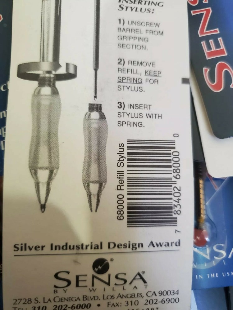 12 PK Sensa Stylus Insert Refill ( ~ Note, This Is Not A Pen !! )