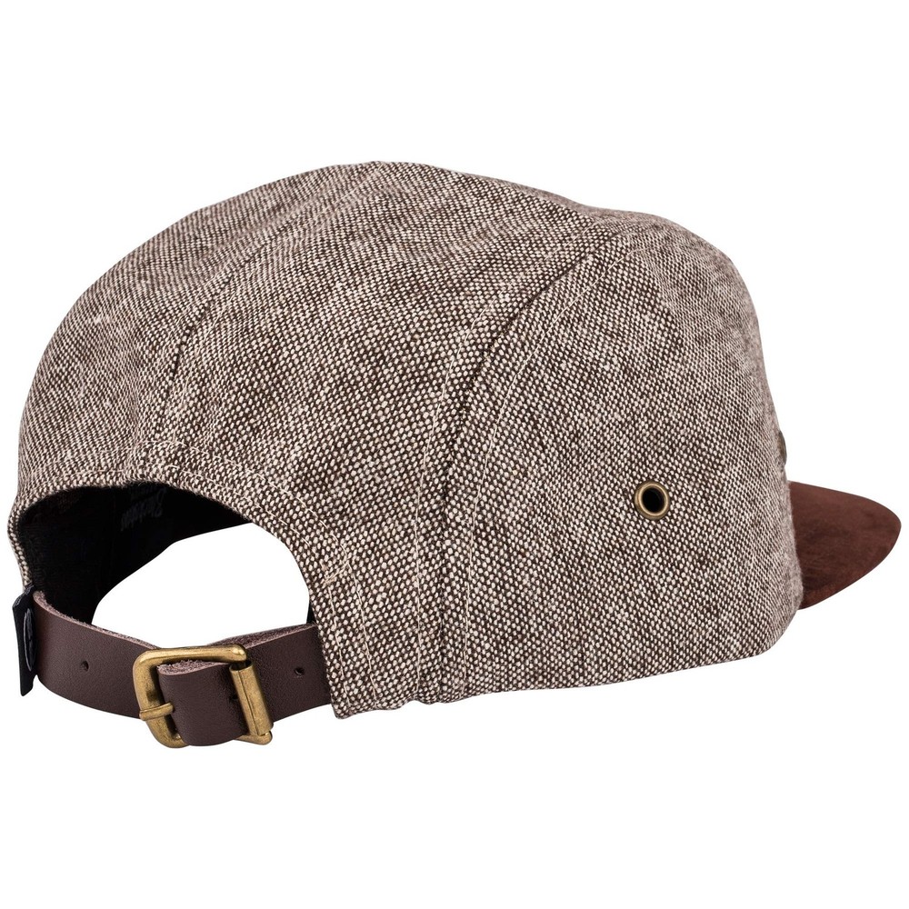 Blackskies Obsidian 5-Panel Cap | Black Wine Red Wool Visor Unisex Premium Ba...